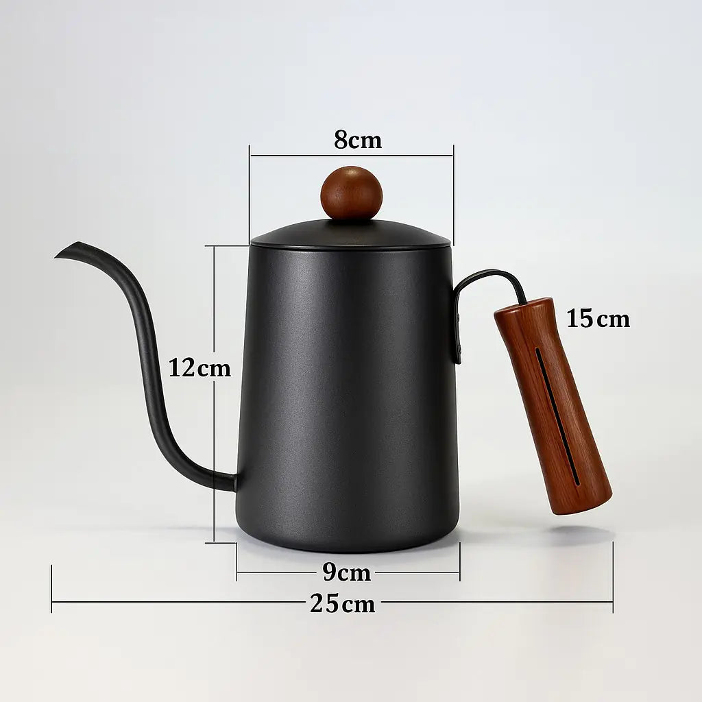 RVS Koffiekan Set met Lange Schenktuit
