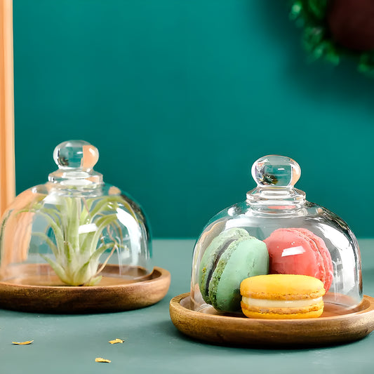 Dessert Display Tray – Glas en Hout