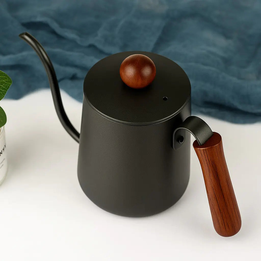 RVS Koffiekan Set met Lange Schenktuit